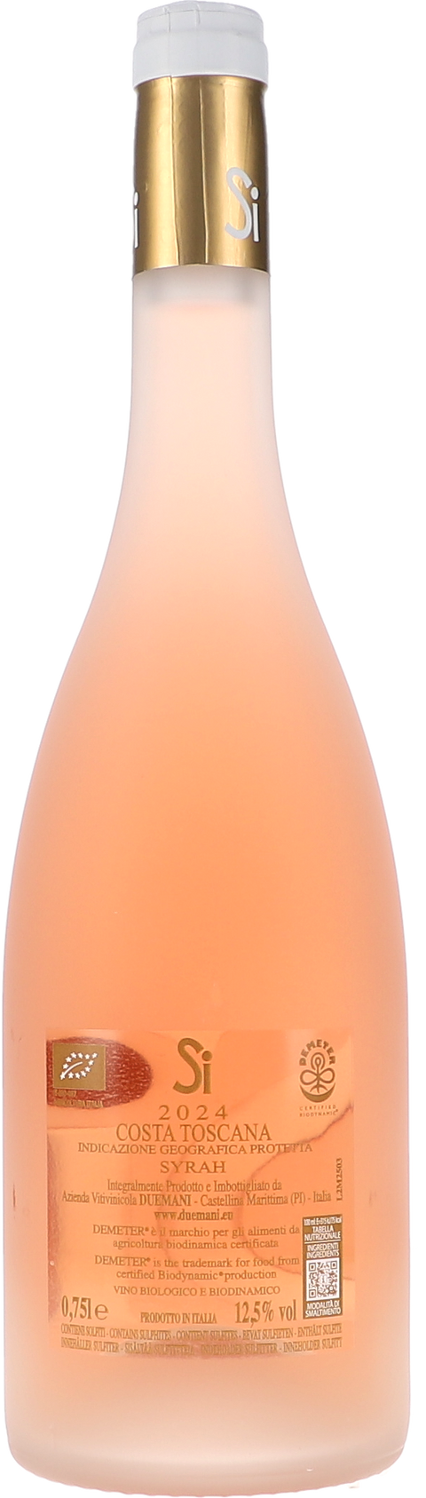 Duemani Si Rosé Costa Toscana IGP 2024 BIO