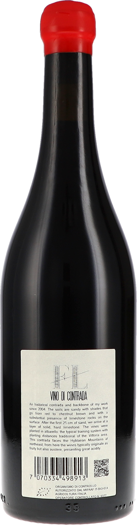 Occhipinti "FL" Fossa di Lupo Vino di Contrada IGT Sicilia 2022 BIO Rücketikett