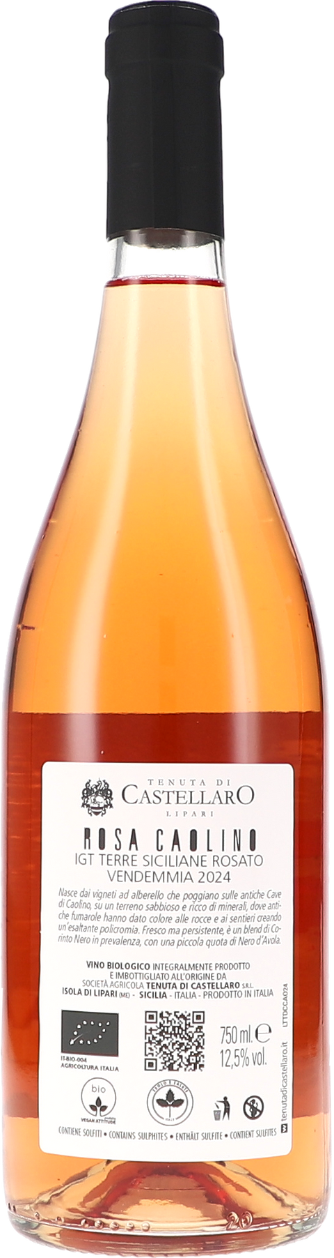 Tenuta di Castellaro Rosa Caolino IGT 2024 BIO Rücketikett