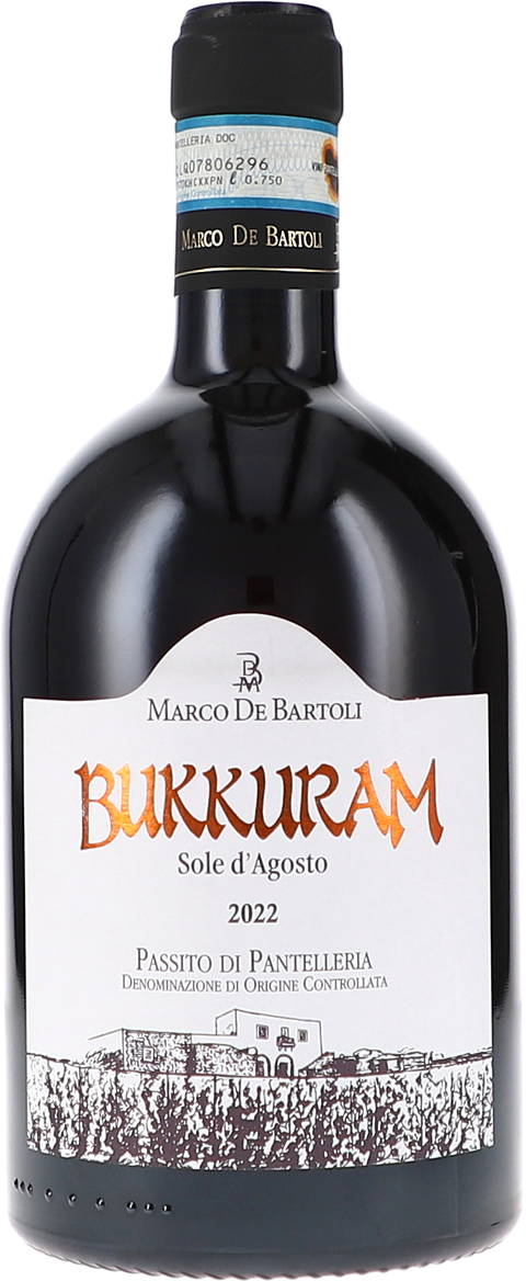 Marco de Bartoli Bukkuram "Sole d'Agosto" Passito di Pantelleria DOC 2022