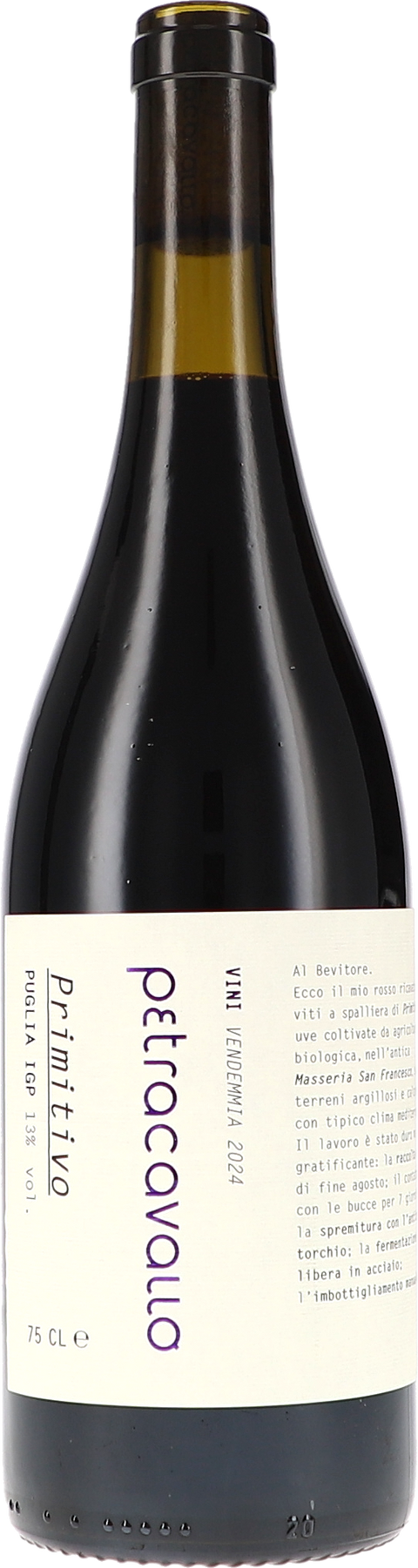 Petracavallo Primitivo, Puglia IGP 2024 BIO