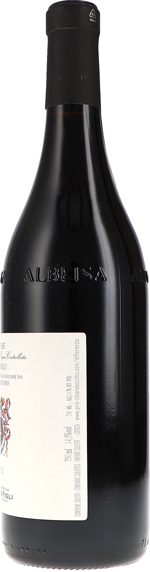 Chiara Boschis, E.Pira & Figli Langhe Nebbiolo DOC 2022 Rücketikett