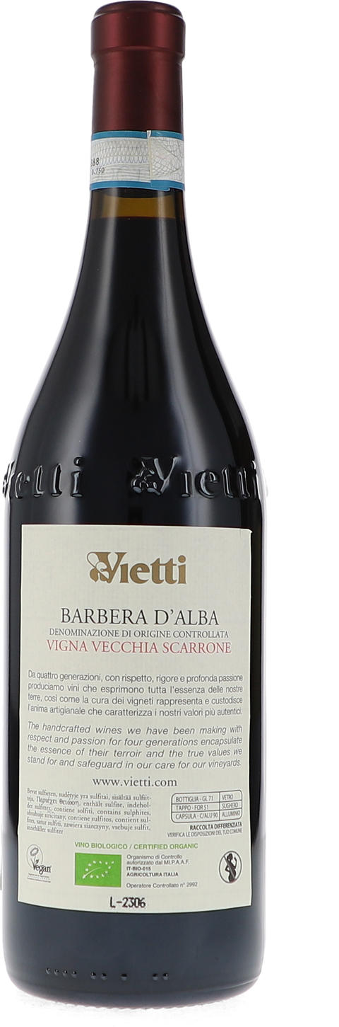 Vietti Barbera d'Alba DOC Scarrone Vigna Vecchia 2021 BIO