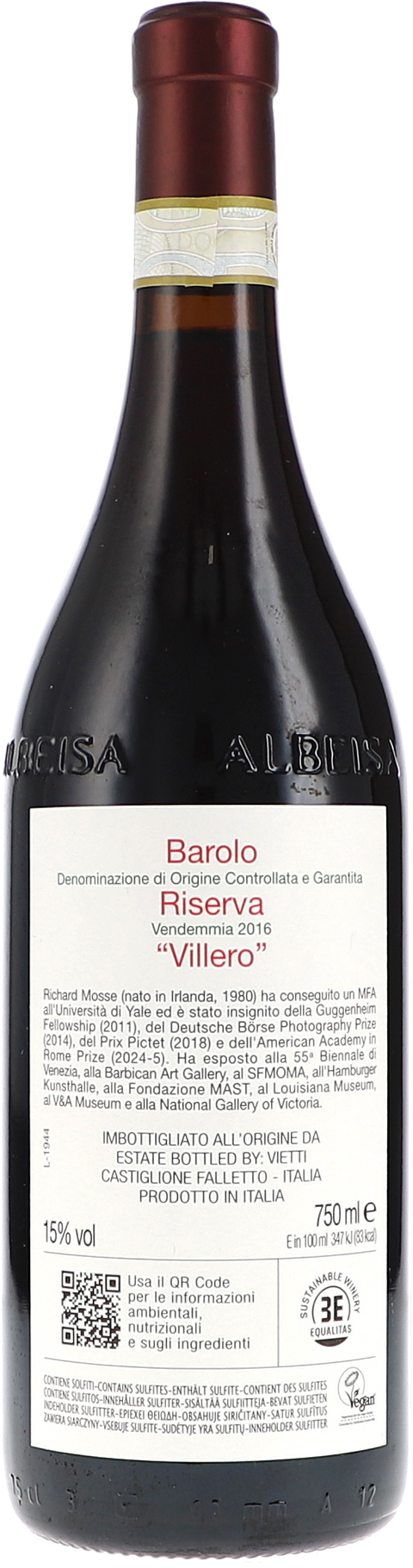 Vietti Barolo DOCG Riserva "Villero" 2016