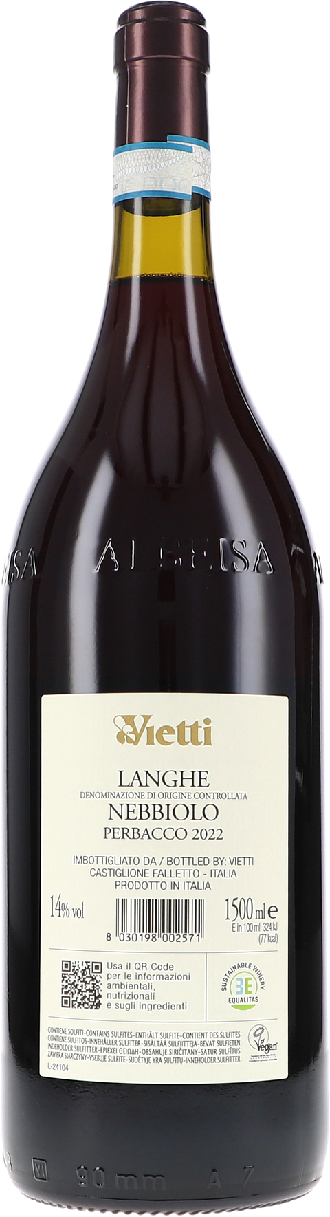 Vietti Langhe Nebbiolo Perbacco DOC 2022 1,5L