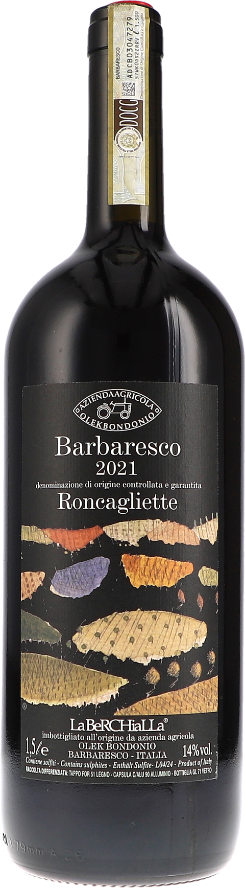 Olek Bondonio Barbaresco Roncagliette DOCG 2021 1,5L