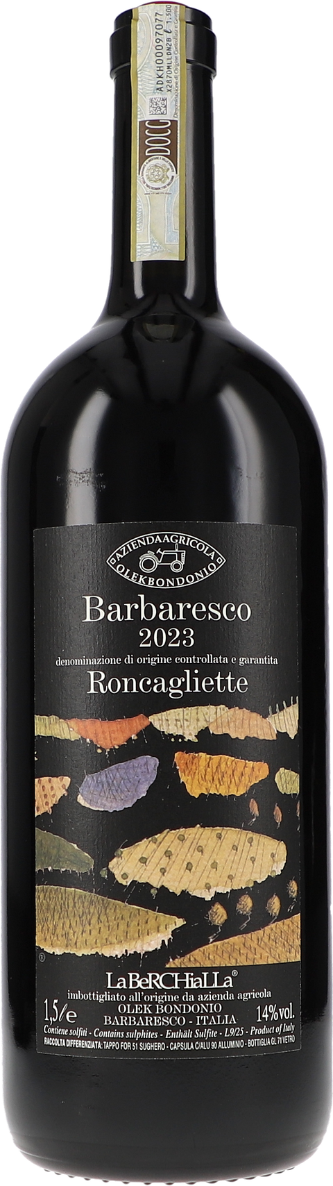 Olek Bondonio Barbaresco Roncagliette DOCG 2023 1,5L