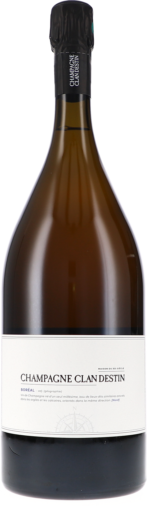 Clandestin BORÉAL, Brut Nature 2020 1,5L