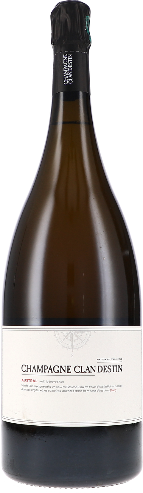 Clandestin AUSTRAL, Brut Nature 2019 1,5L