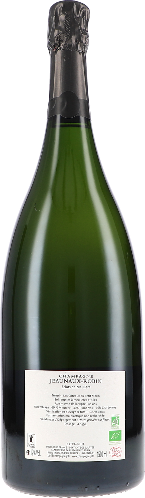 Jeaunaux-Robin Éclats de Meulière, Extra Brut V22/21 1,5L BIO