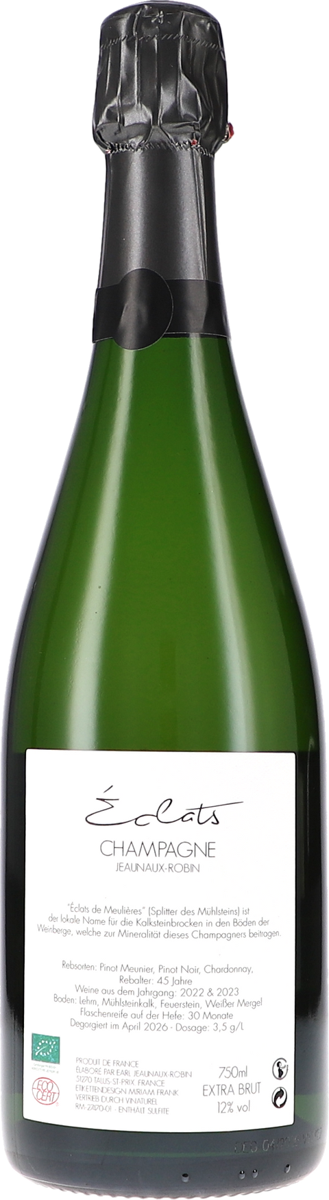 Jeaunaux-Robin "Éclats" Édition Speciale Extra Brut, L22/23 BIO