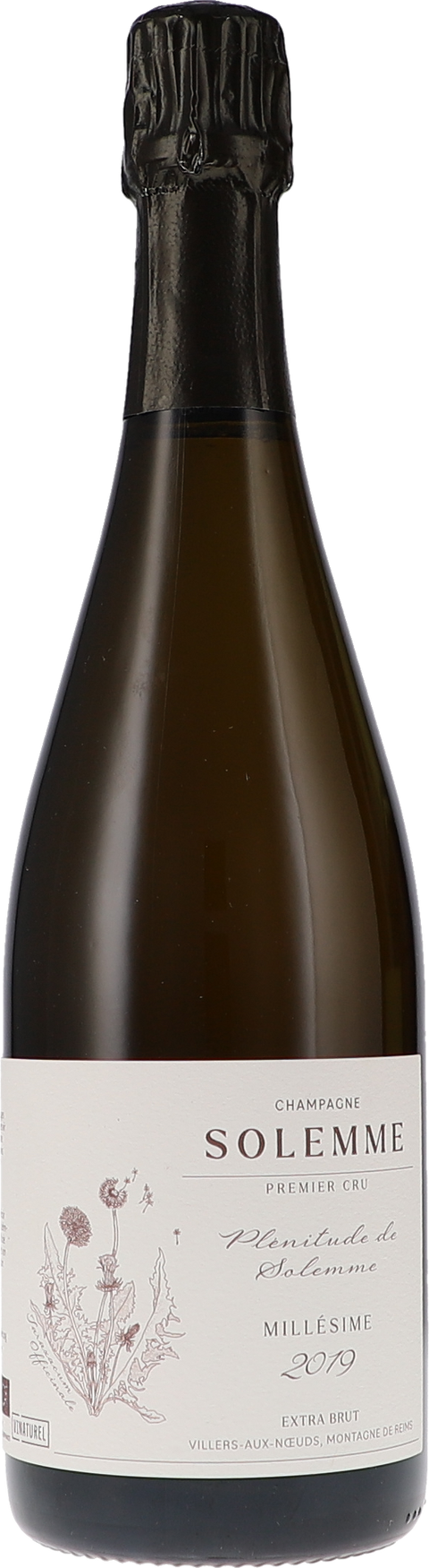 Solemme Plénitude de Solemme, 1er Cru Extra Brut, Millésimé 2019 BIO