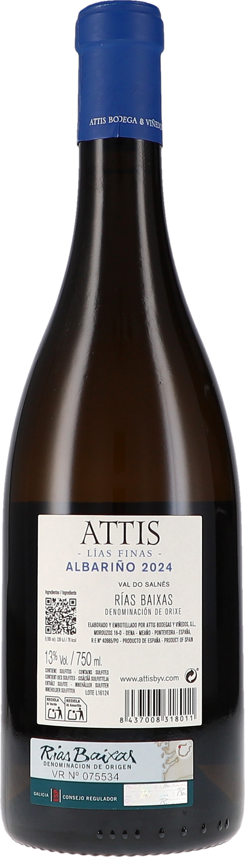 Attis Bodegas y Vinedos Attis Lias Finas 2024 Rücketikett