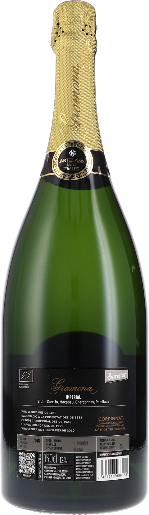 Gramona Imperial Brut 2018 BIO 1,5L Rücketikett