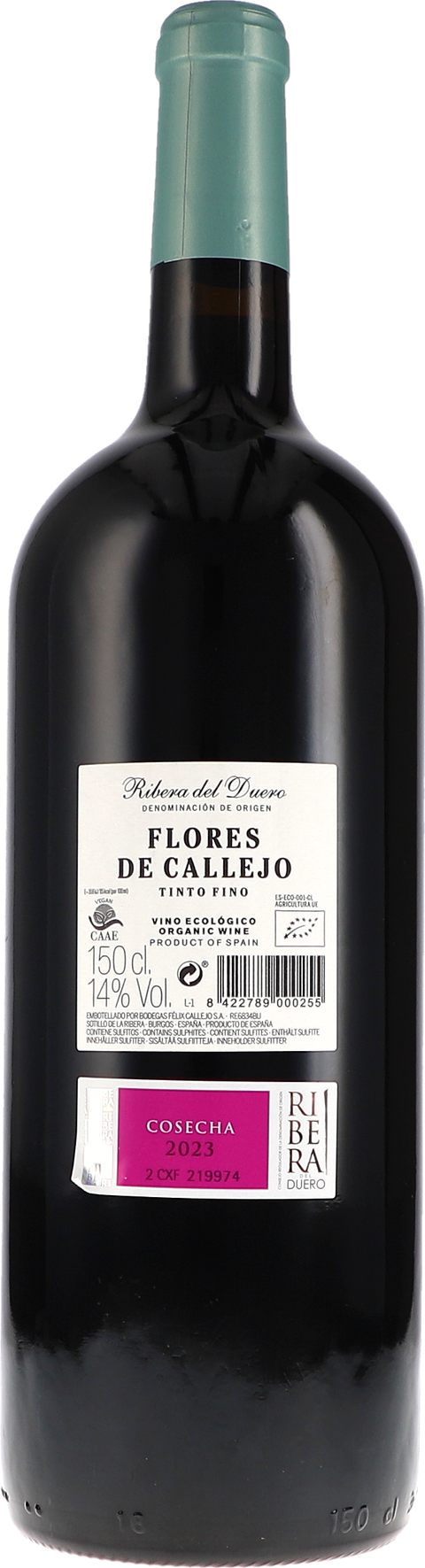 Felix Callejo Flores de Callejo 2023 BIO 1,5L Rücketikett