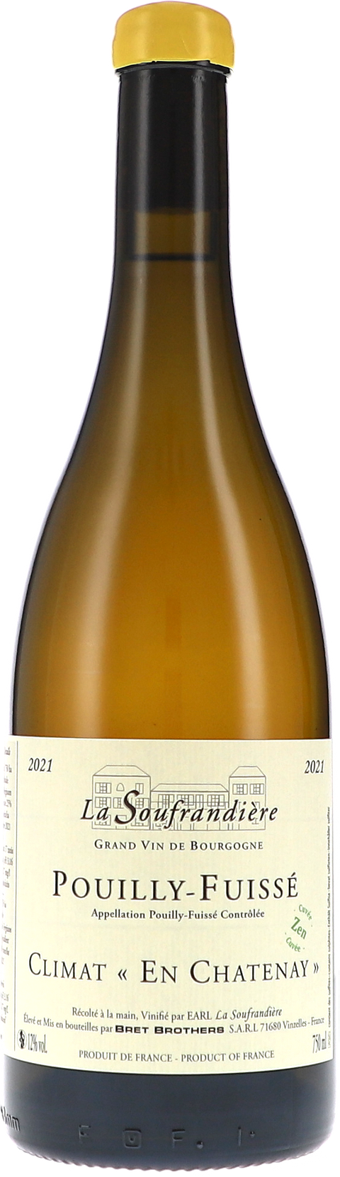 La Soufrandière Pouilly-Fuissé Climat "En Chatenay" Zen AOC 2021 BIO