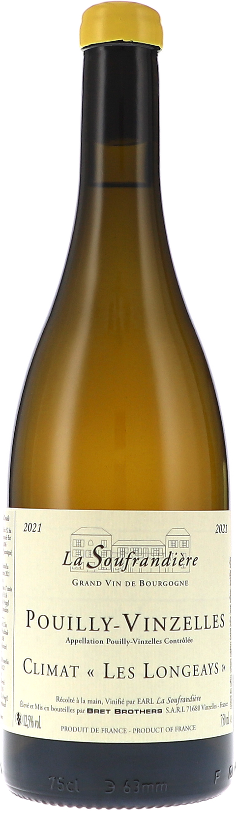 La Soufrandière Pouilly-Vinzelles Climat "Les Longeays" AOC 2021 BIO
