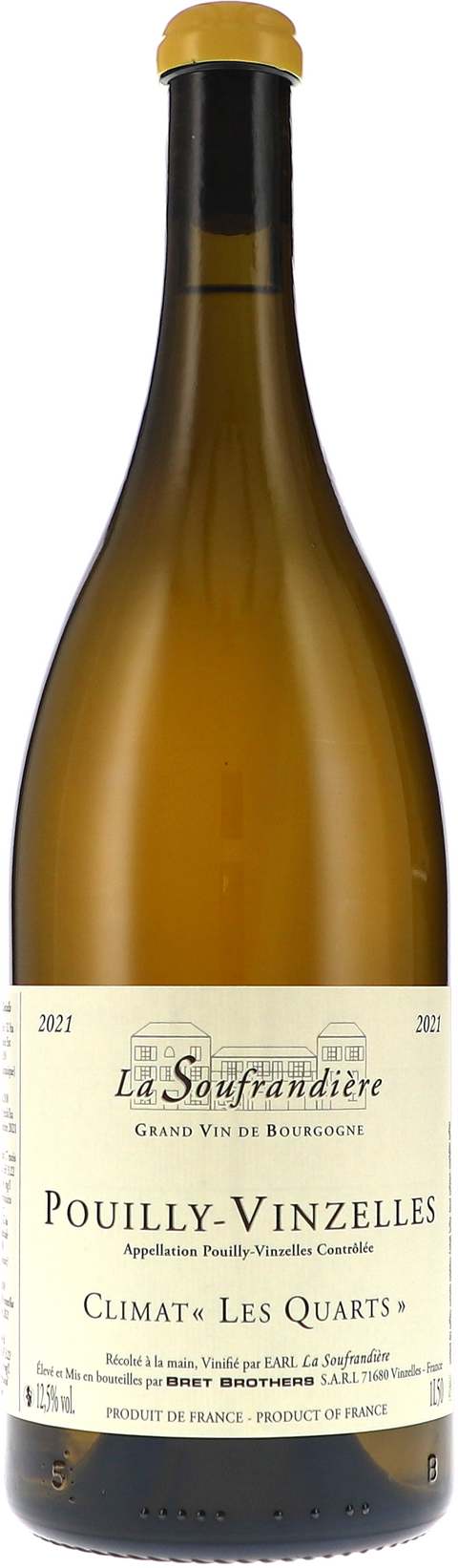 La Soufrandière Pouilly-Vinzelles Climat "Les Quarts" AOC 2021 1,5L BIO