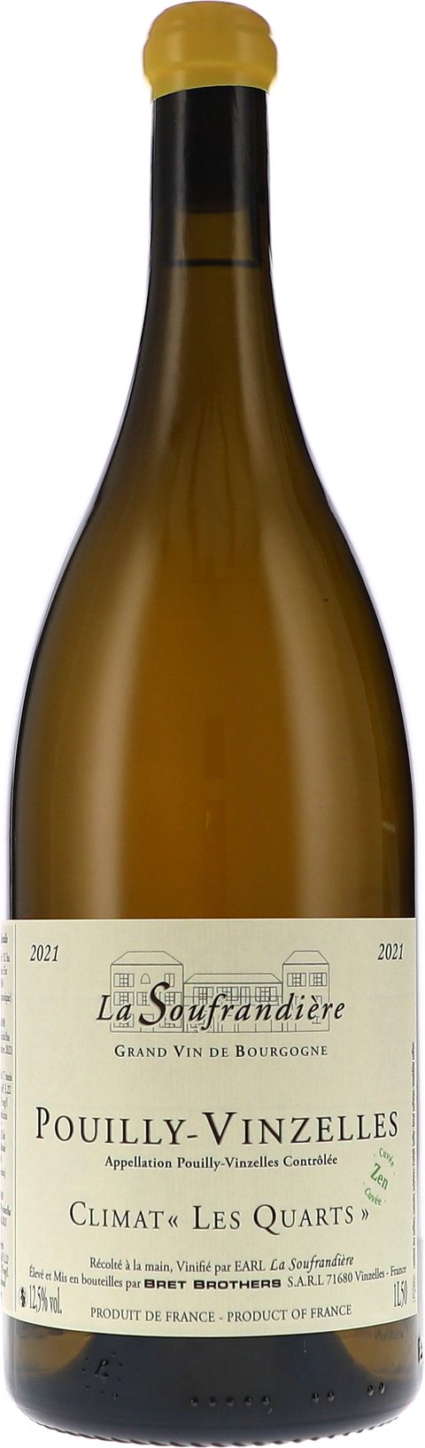 La Soufrandière Pouilly-Vinzelles Climat "Les Quarts" Zen AOC 2021 1,5L BIO