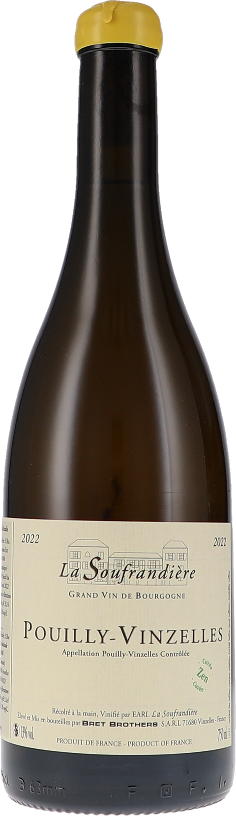 La Soufrandière Pouilly-Vinzelles, Cuvée Zen AOC 2022 BIO
