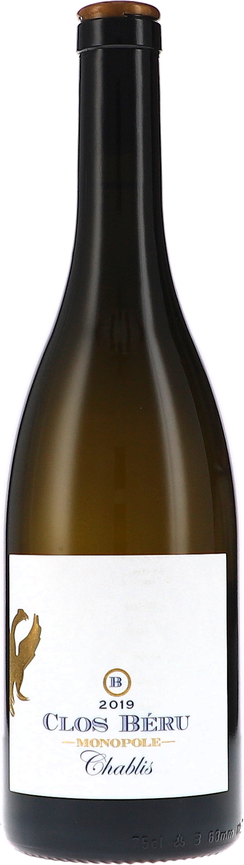 Château de Béru Chablis Clos Béru Monopole AOC 2019 BIO