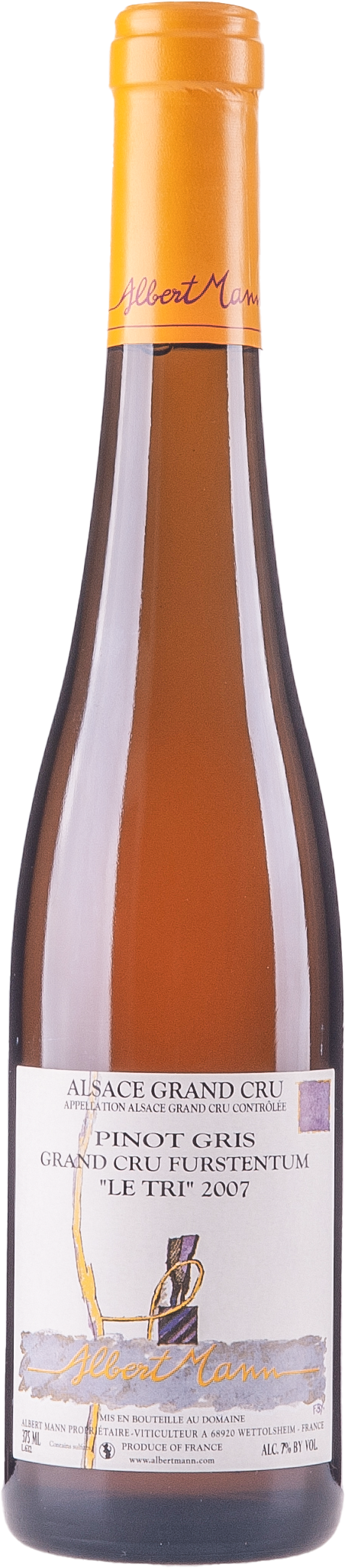 Albert Mann Pinot Gris Furstentum Grand Cru, Le Tri 2007 0,375L