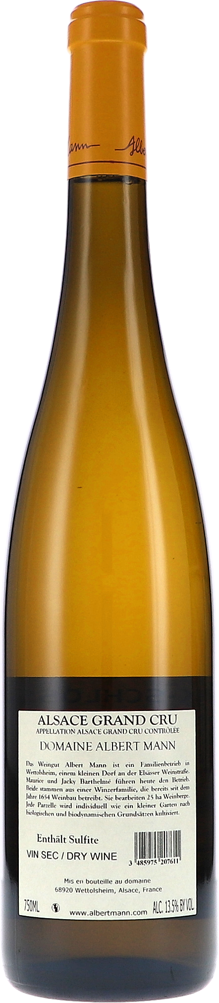Albert Mann Riesling Wineck-Schlossberg Grand Cru AC 2020