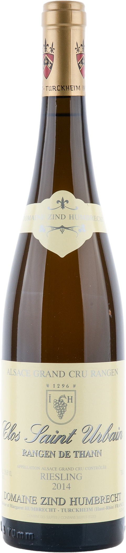 Zind-Humbrecht Riesling Rangen de Thann Clos-Saint-Urbain Grand Cru 2014 BIO