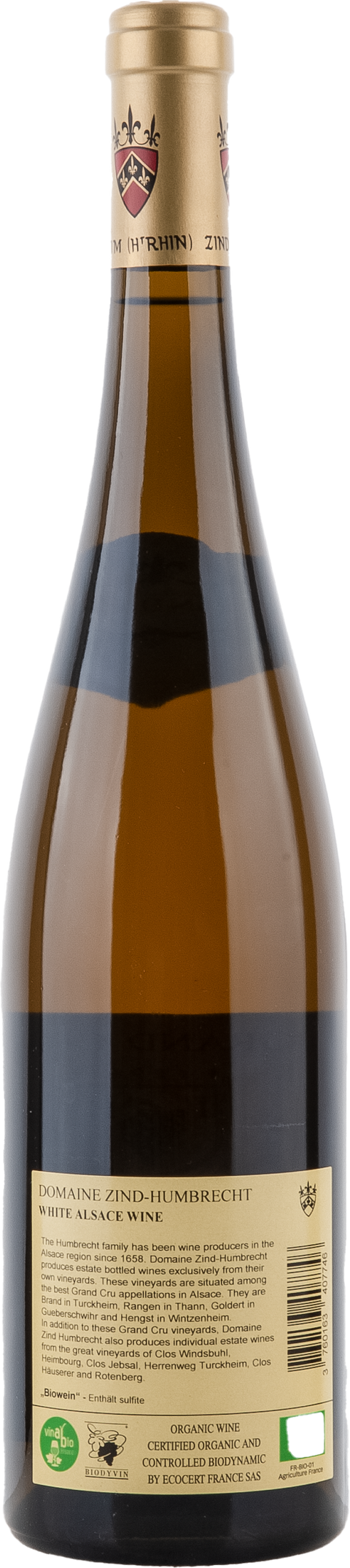 Zind-Humbrecht Riesling Rangen de Thann Clos-Saint-Urbain Grand Cru 2018 BIO