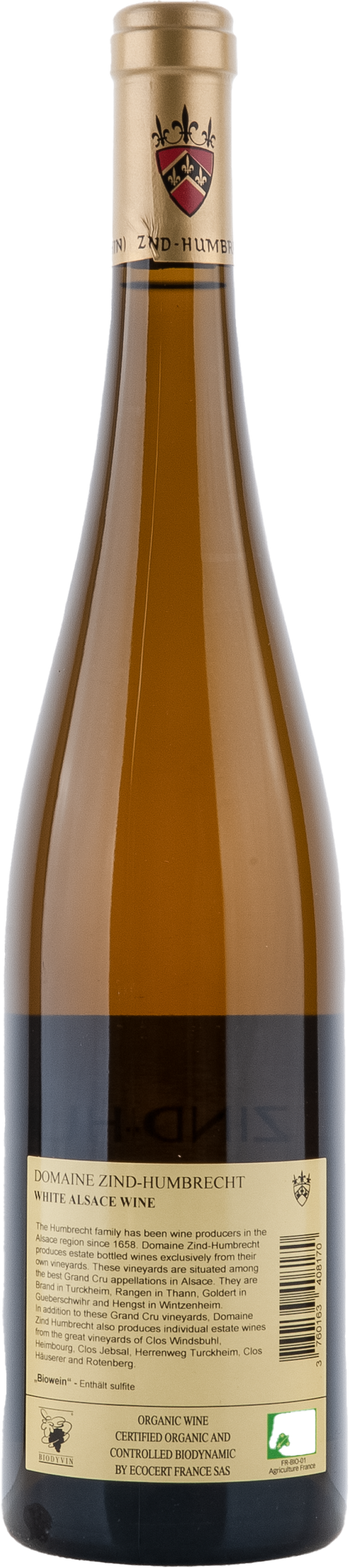 Zind-Humbrecht Gewürztraminer Roche Calcaire 2019 BIO