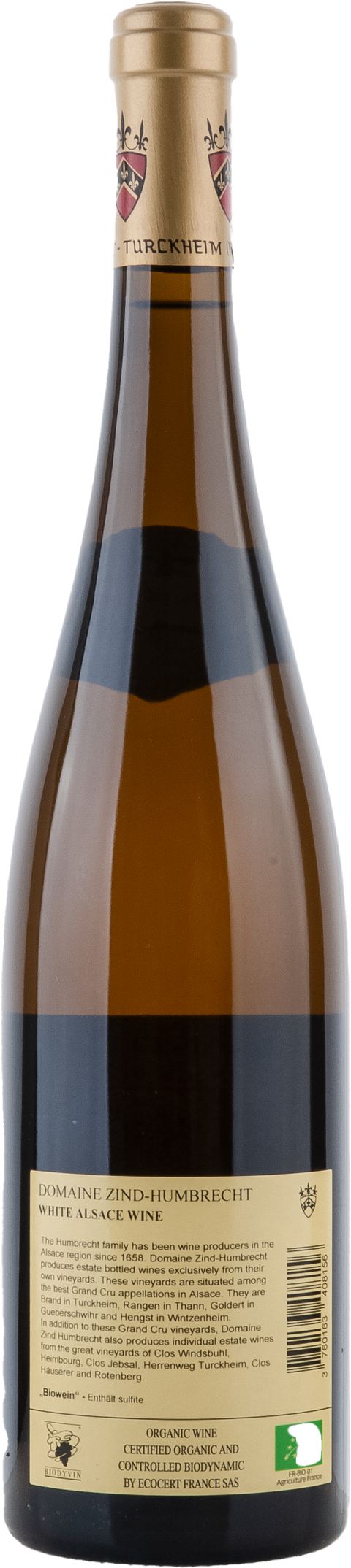 Zind-Humbrecht Pinot Gris Rangen de Thann Clos-Saint-Urbain Grand Cru 2019 BIO