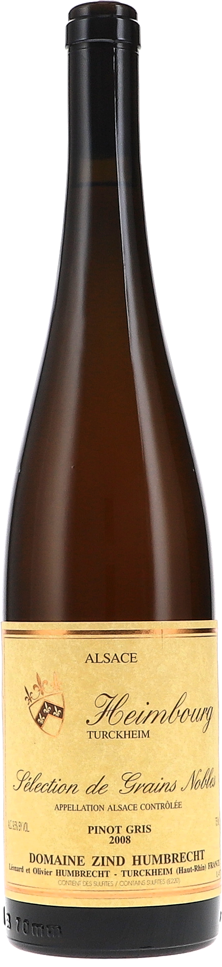 Zind-Humbrecht Pinot Gris Heimbourg, Sélection de Grains Nobles 2008 BIO