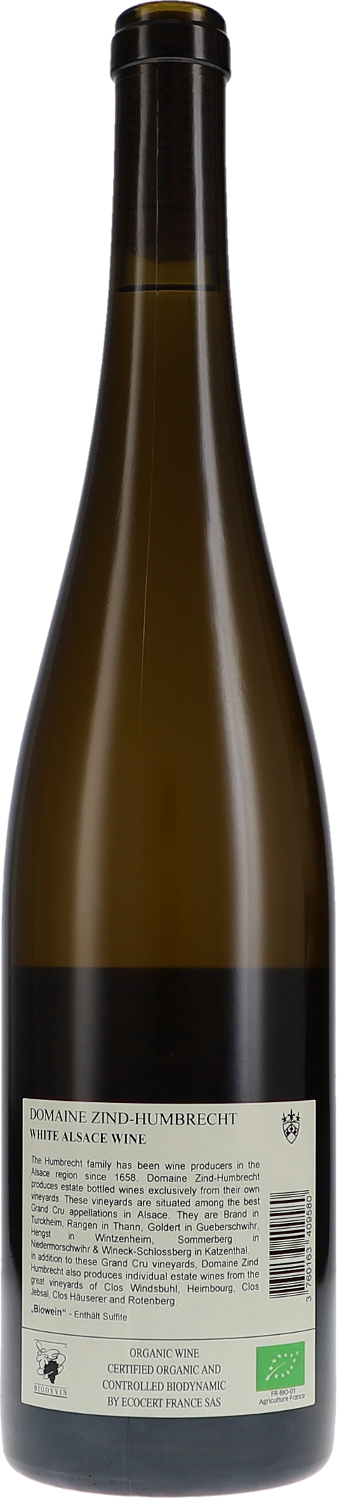 Zind-Humbrecht Riesling Sommerberg Grand Cru 2022 BIO