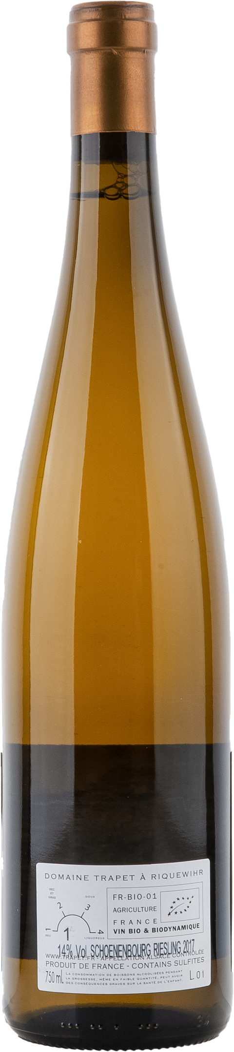 Trapet Alsace Riesling Schoenenbourg Grand Cru 2017 BIO