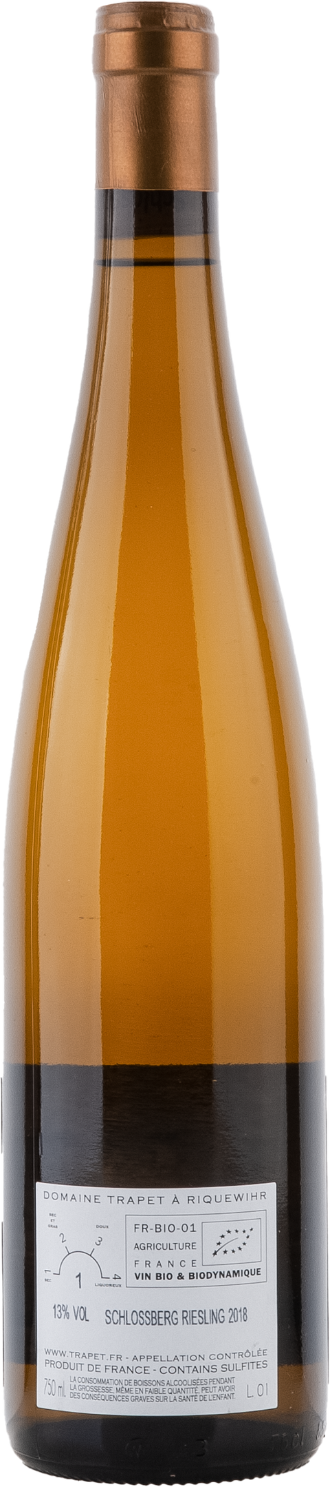 Trapet Alsace Riesling Schlossberg Grand Cru 2018 BIO