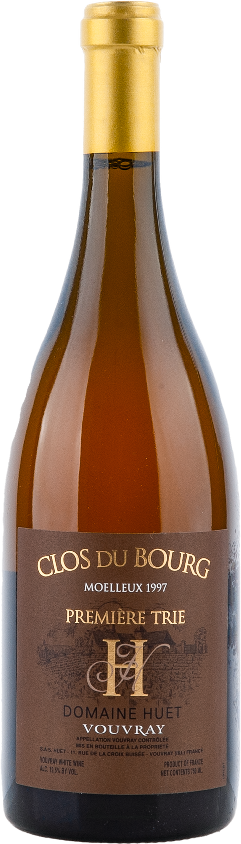 Huet Le Clos du Bourg Moelleux 1ère Trie  1997 BIO