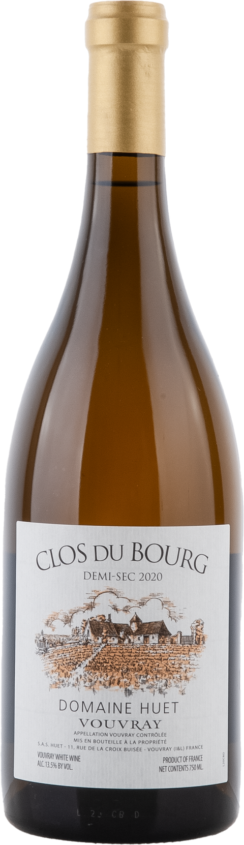 Huet Clos du Bourg demi-sec 2020 BIO