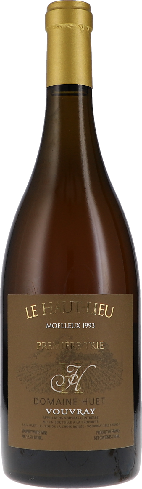 Huet Le Haut Lieu Moelleux 1ère Trie 1993 BIO