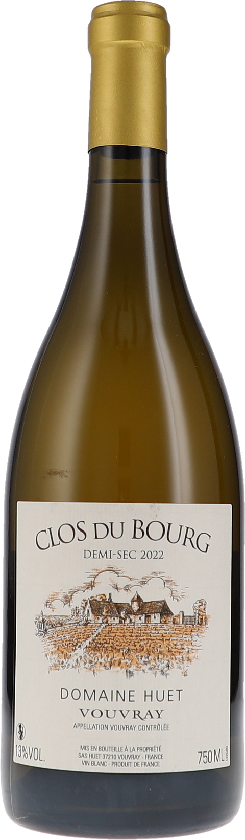 Huet Clos du Bourg demi-sec 2022 BIO