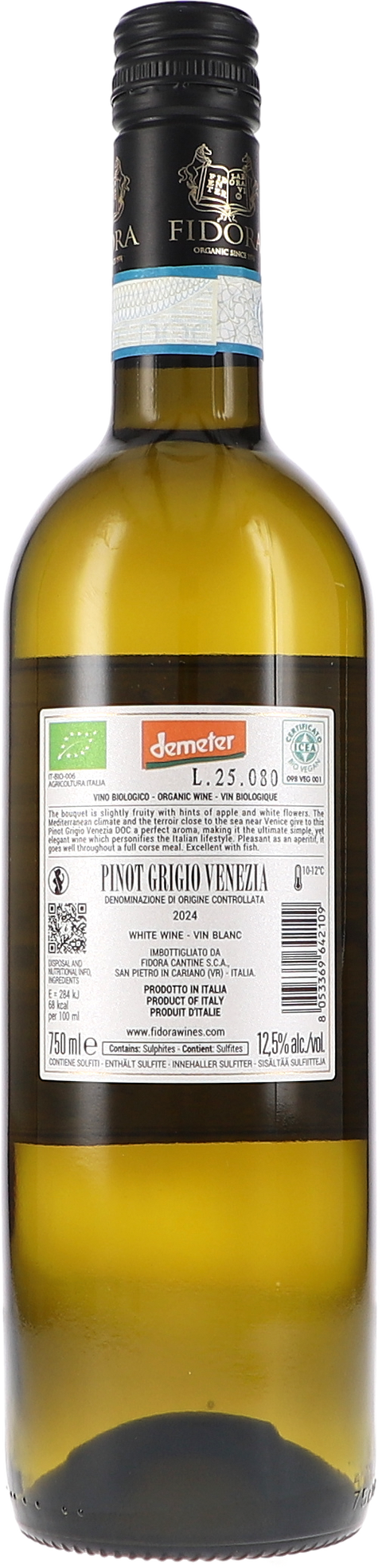 Fidora Civranetta DOC Venezia Pinot Grigio 2024 BIO