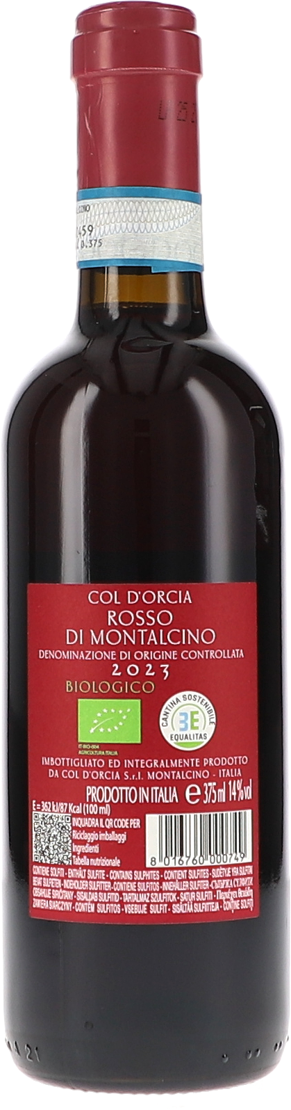 Col d'Orcia Rosso di Montalcino DOC 2023 0,375L BIO