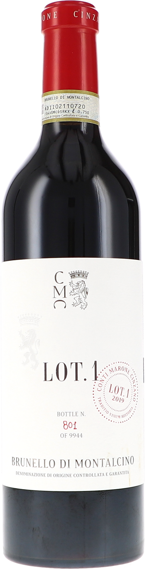 Col d'Orcia CMC LOT.1, Conti Marone Cinzano, Brunello di Montalcino DOCG 2019 BIO