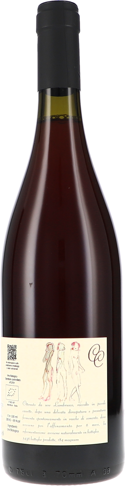 Cinque Campi Fuorleggero, Rosato Frizzante, Emilia Lambrusco IGT 2023 BIO