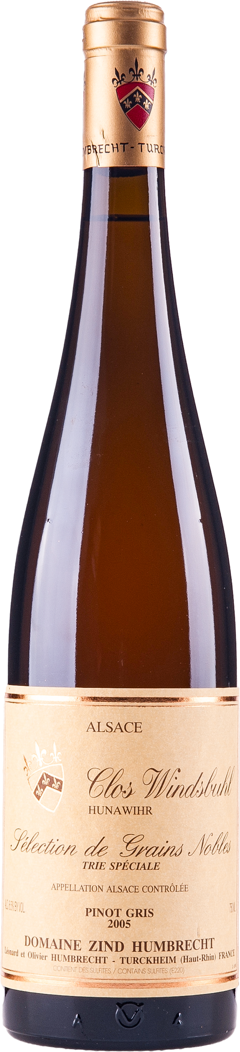 Zind-Humbrecht Pinot Gris Clos Windsbuhl Trie Speciale, Sélection de Grains Nobles 2005