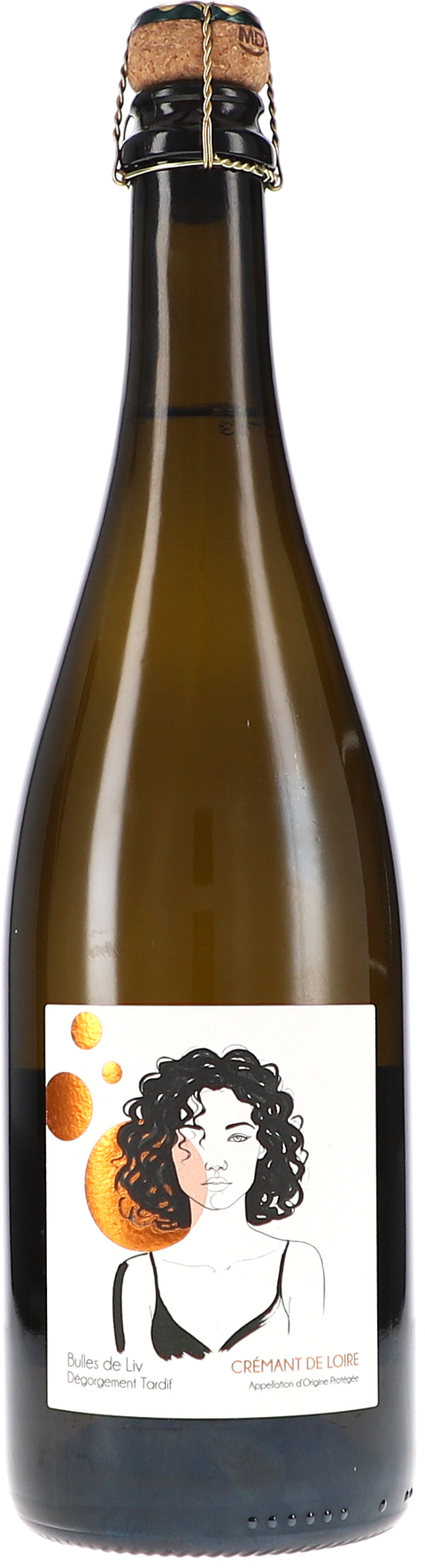 Liv Vincendeau Crémant de Loire AOP Bulles de Liv, Dégorgement Tardif, Extra Brut BIO