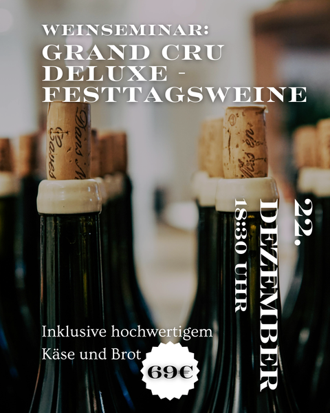 Weinseminar: Festtagsweine am 22.12.2025