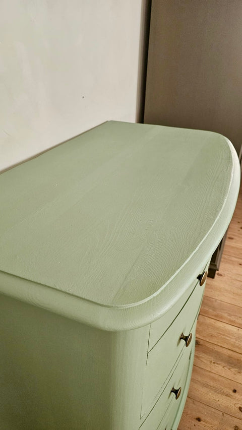 Dänische Vintage Kommode | Kreidefarbe Ginkgo (grün)