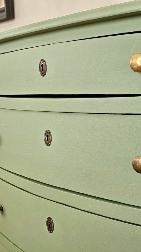 Dänische Vintage Kommode | Kreidefarbe Ginkgo (grün)
