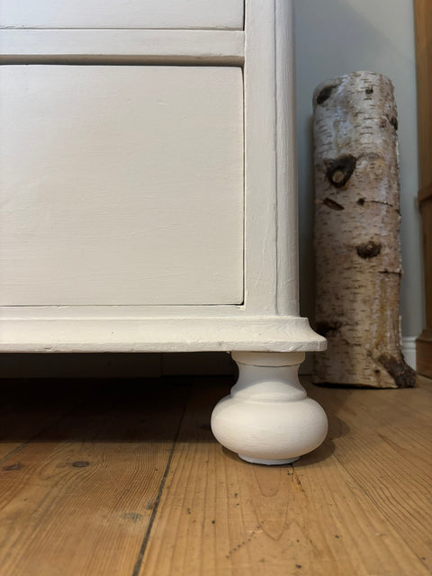 Antike Vintage Kommode | Kreidefarbe Wool Blanket Beige (graubeige)