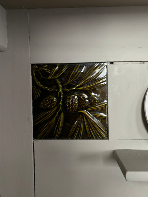 Dänisches großes Vintage Küchenbuffet | Kreidefarbe Taupe (graubeige)